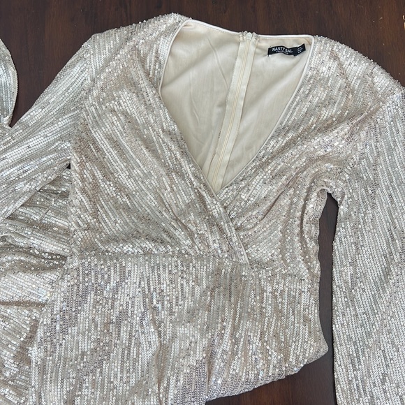 Nasty Gal. Sequin Maxi Dress - Picture 2 of 3